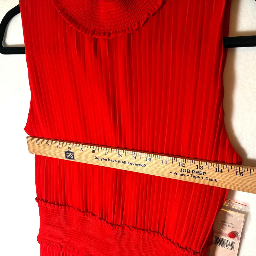 Nanette Lepore NWT Women's Mock Neck Sleeveless Pleated Maxi Dress Size‎ 10 - Picture 5 of 9